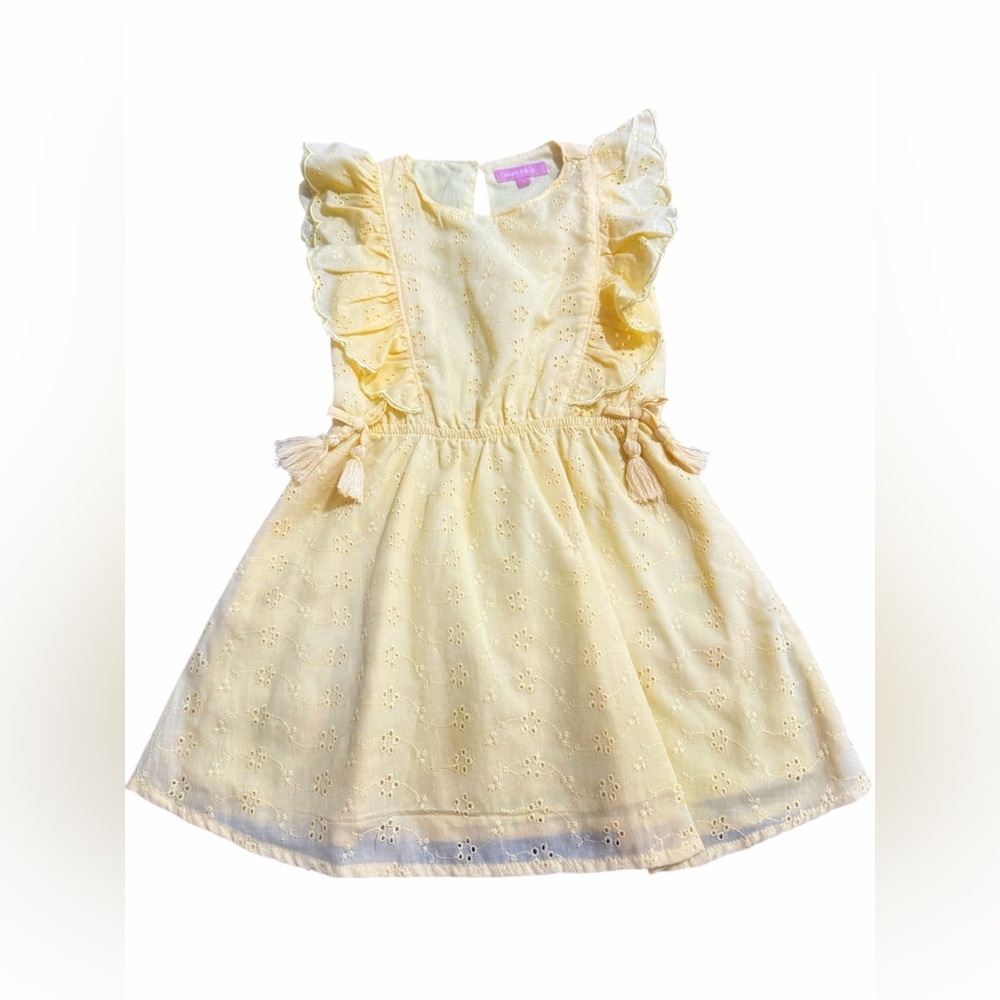 ❌SOLD❌ BCBG Yellow Ruffled Eyelet Dress